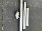 rvs kachelpijp 80mm, Huis en Inrichting, Kachels, Ophalen, Gebruikt, Hout