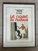 Zeefdruk Kuifje - De Sigaren Van De Farao, Verzamelen, Stripfiguren, Ophalen of Verzenden, Kuifje, Zo goed als nieuw, Plaatje, Poster of Sticker