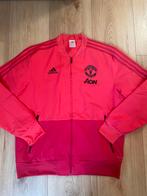 Adidas Manchester United Trainingsjack - Rood Roze Maat L, Sport en Fitness, Voetbal, Maat L, Ophalen of Verzenden, Zo goed als nieuw