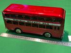 Vintage Blikken Double Decker Bus MF 185 Rood, Ophalen of Verzenden