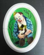 Bob Verstraete schilderijtje van Clown cadeau voor Luc Lutz, Antiek en Kunst, Kunst | Schilderijen | Klassiek, Ophalen of Verzenden