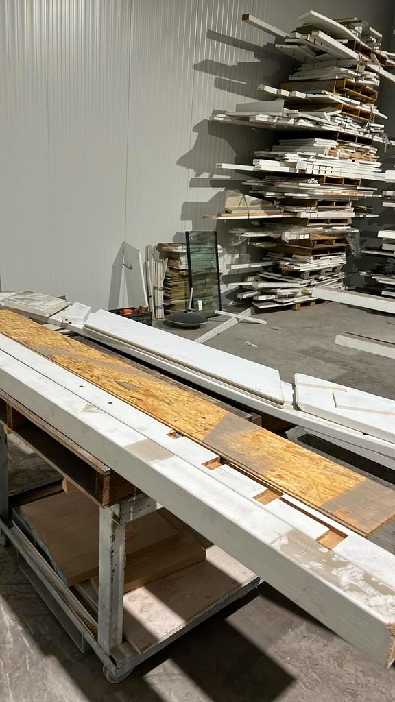 Halfslag trap 2875 hoog dicht HPL treden, Doe-het-zelf en Verbouw, Ladders en Trappen, 2 tot 4 meter, Ophalen