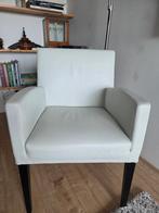 Wit leren Wittmann stoelen, 2 of 4 beschikbaar., Ophalen, Gebruikt, Twee, Wit