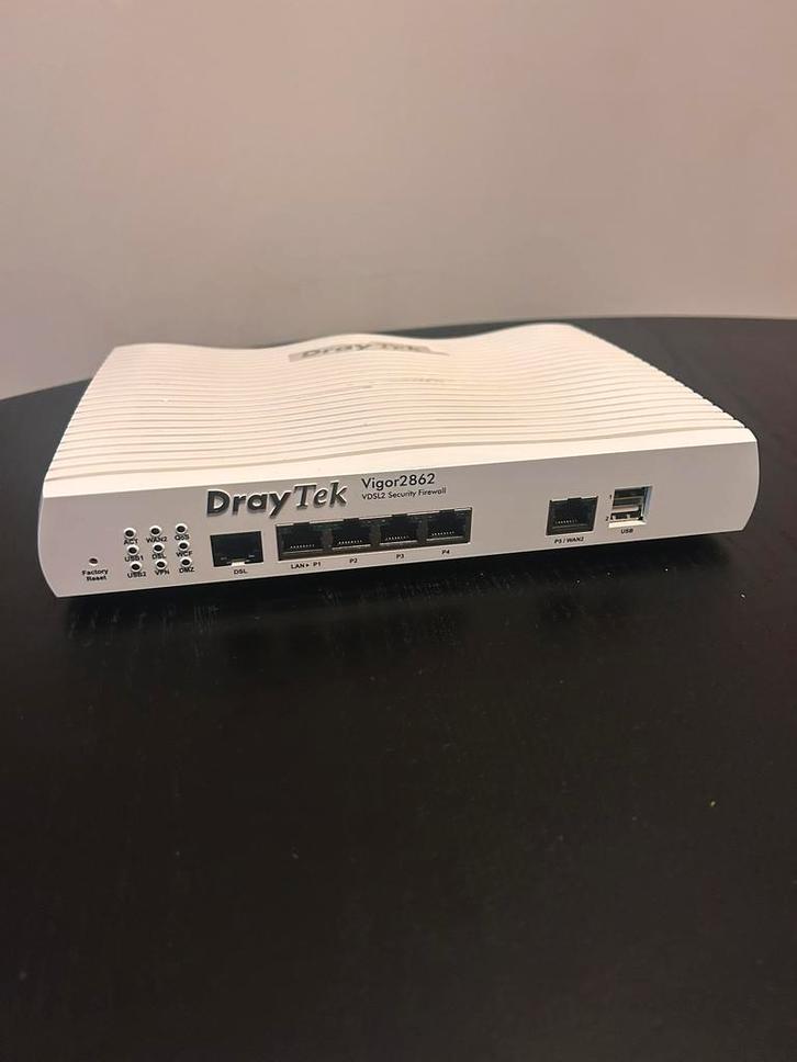 Draytek router 2862, Computers en Software, Netwerk switches, Zo goed als nieuw, Ophalen of Verzenden