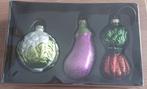 Groenten kerst ornamenten Bloemkool Wortels Aubergine, Diversen, Kerst, Ophalen of Verzenden, Nieuw