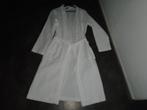 Queentex Prachtige Lange Wit Katoen Badjas Kamerjas maat M/L, Queentex, Verzenden, Wit, Badjas