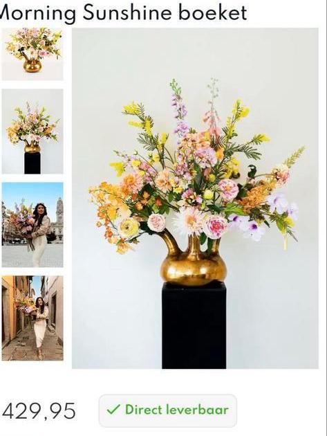 Prachtig zijden boeket van Flowercrush, Huis en Inrichting, Woonaccessoires | Kunstplanten en Kunstbloemen, Nieuw, Binnen, Ophalen