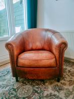 Vintage Joris Schapenleren Clubfauteuil, Ophalen of Verzenden
