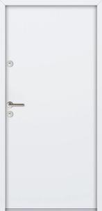 Aluminium staal voordeur 100x207 Wit Links 2 stuks
