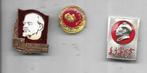 LENIN EN MAO SPELDEN 3 VERSCHILLENDE, Verzamelen, Speldjes, Pins en Buttons, Ophalen of Verzenden, Gebruikt, Overige onderwerpen