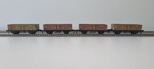 4x Fleischmann 1205 goederenwagon, Hobby en Vrije tijd, Modeltreinen | H0, Gebruikt, Wagon, Gelijkstroom, Fleischmann, Ophalen of Verzenden