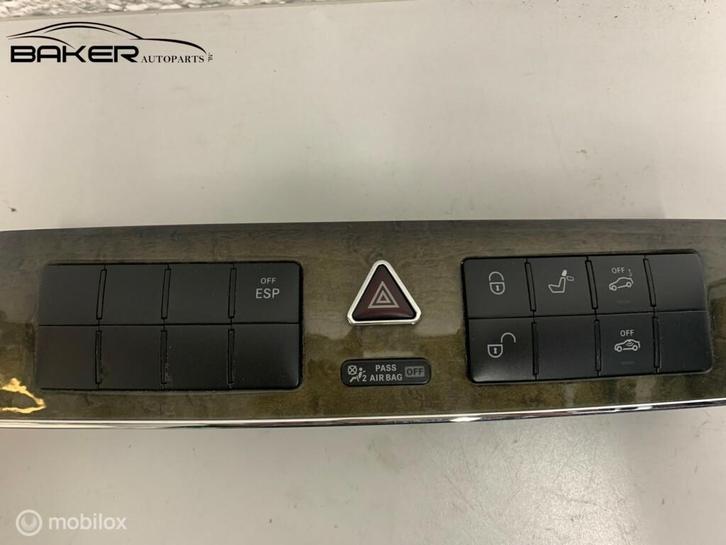 Paniekverlichtingschakelaar Mercedes C-klasse W203 ('00-'07), Auto-onderdelen, Dashboard en Schakelaars, Mercedes-Benz, Gebruikt