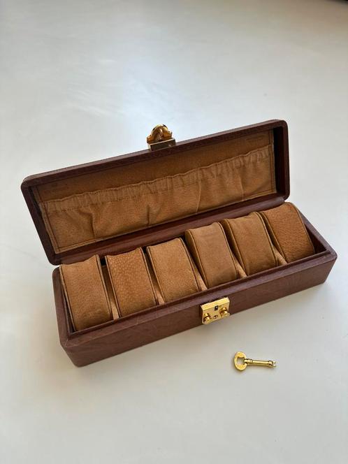 Horloge doos / watchbox Sir Rondo’s 6 vakken, Sieraden, Tassen en Uiterlijk, Horloges | Heren, Zo goed als nieuw, Overige merken