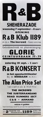 Sheherazade concert poster - Cuby Alan Price Armand 1966, Gebruikt, Poster, Artwork of Schilderij, Verzenden