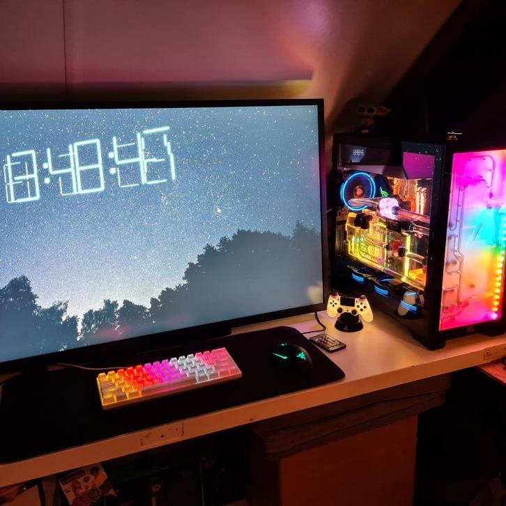 Desktop watergekoeld ruilen ps5 watergekoeld ek monoblock, Computers en Software, Desktop Pc's, Zo goed als nieuw, 4 Ghz of meer