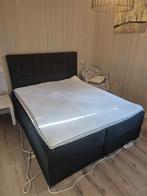 Boxspring 160x200 - Zo goed als nieuw!, Huis en Inrichting, Slaapkamer | Boxsprings, Zwart, Tweepersoons, Ophalen of Verzenden