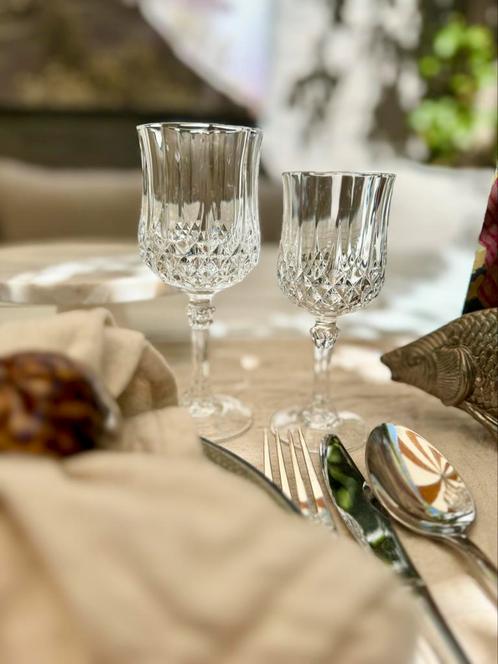 Glas glazenset kristal frans 12 delig antiek doos, Antiek en Kunst, Antiek | Glas en Kristal, Ophalen of Verzenden