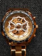 Nep goudkleurig horloge, Sieraden, Tassen en Uiterlijk, Ophalen of Verzenden, Gebruikt, Staal, Overige merken