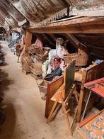 Oude rieten kinderwagen brocante, Ophalen