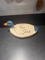 Vintage serveerbord Foie Gras in de vorm van eend, Ophalen of Verzenden