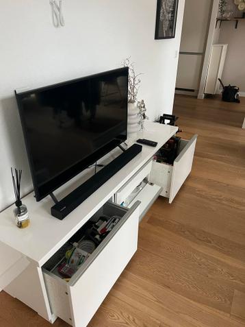 Witte IKEA BESTA TV meubel - Zo goed als nieuw! - afbeelding 4