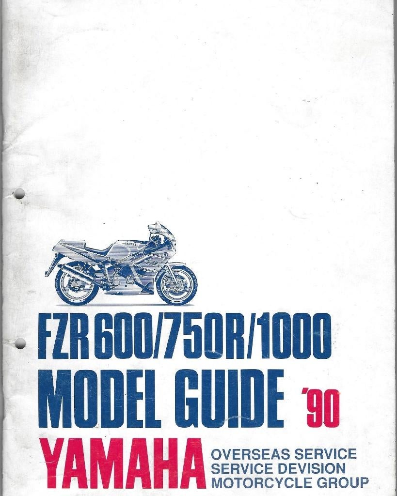 Yamaha FZR 600 FZR750 R FZR1000 model guide 1990 (5715z), Motoren, Ophalen of Verzenden, Yamaha