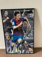 Grote Messi collage/poster in lijst 62x93cm, Verzamelen, Posters, Met lijst, Sport, Gebruikt, Ophalen of Verzenden