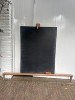 Vintage School-krijtbord met steun en borstel, Antiek en Kunst, Ophalen, Overige thema's
