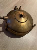 Messing antieke olie lamp, Antiek en Kunst, Ophalen of Verzenden