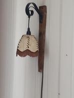 Houten hanglampje, Ophalen, Gebruikt, Vintage, Minder dan 50 cm