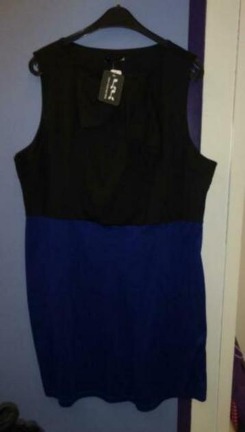 Zorbé jurk zwart boven + strik, kobalt blauw onder 52 30938 beschikbaar voor biedingen
