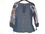 Save The Queen blouse maat circa M blauw, Ophalen, Zo goed als nieuw, Maat 38/40 (M), Blauw