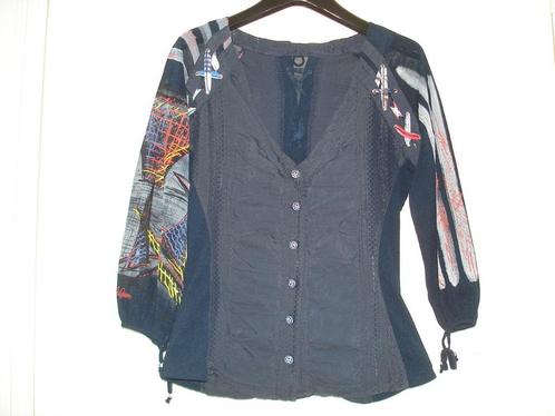 Save The Queen blouse maat circa M blauw, Kleding | Dames, Truien en Vesten, Zo goed als nieuw, Maat 38/40 (M), Blauw, Ophalen
