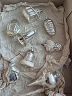 #kerst antieke oude kerstballen huisje,klokje,druif, Ophalen of Verzenden