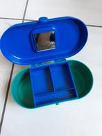 Beautycase voor kinderen met spiegeltje., Ophalen of Verzenden, Gebruikt, Blauw