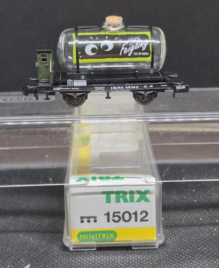 Minitrix 15012 - Glasketelwagen ´Kleiner Feigling´ (15186), Hobby en Vrije tijd, Modeltreinen | N-Spoor, Zo goed als nieuw, Wagon