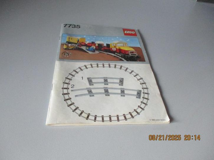 12v 7735 Goederentrein LEGO Bouwboekje (2) zeer goede staat!, Kinderen en Baby's, Speelgoed | Duplo en Lego, Gebruikt, Lego, Complete set