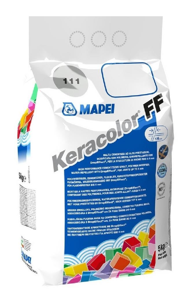Voegmortel Zilvergrijs -Bijna Volle Zak - Mapei Keracolor FF, Ophalen, Overige typen, Nieuw, Minder dan 20 cm