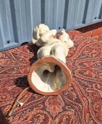 Vintage waterornament meisje met eend...zo lief😍, Ophalen, Overige materialen, Gebruikt, .