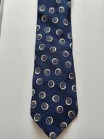 Vintage stropdas Hugo Boss, Ophalen of Verzenden, Zo goed als nieuw, Blauw, Met patroon