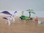 Playmobil princess koningskinderen met Pegasus en veulen, Ophalen of Verzenden, Zo goed als nieuw, Complete set