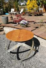 Wijnvat hoepel tafel, Eikenhout, Zo goed als nieuw, Minder dan 50 cm, Rechthoekig