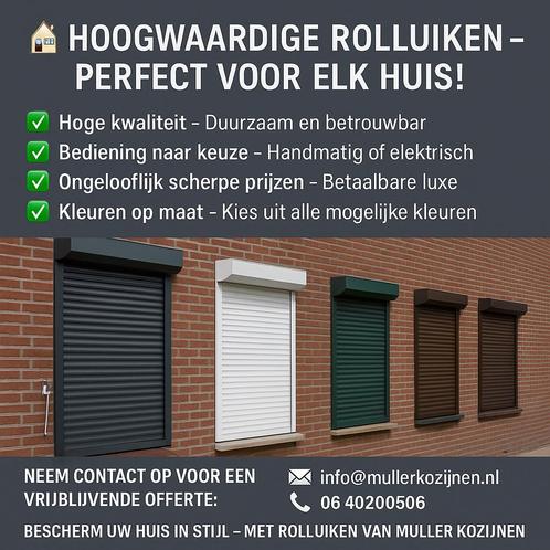 Scherp geprijsde rolluiken in alle soorten en maten! NIEUW, Doe-het-zelf en Verbouw, Rolluiken, Nieuw, 150 tot 200 cm, 150 tot 200 cm
