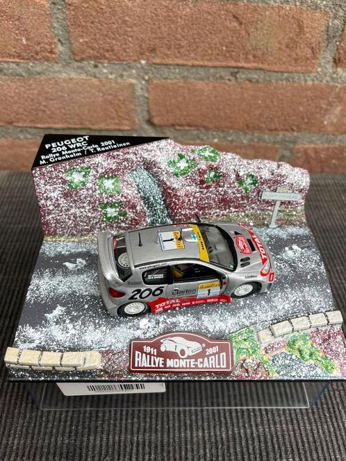 1:43 PEUGEOT 206 WRC ‘MONTE CARLO’ 2001 ….. NÚ 12,50 !!, Hobby en Vrije tijd, Modelauto's | 1:43, Zo goed als nieuw, Auto, Overige merken