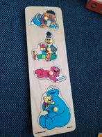Houten puzzel sesamstraat - compleet - goede staat, Ophalen of Verzenden, Minder dan 10 stukjes, Gebruikt, Van hout