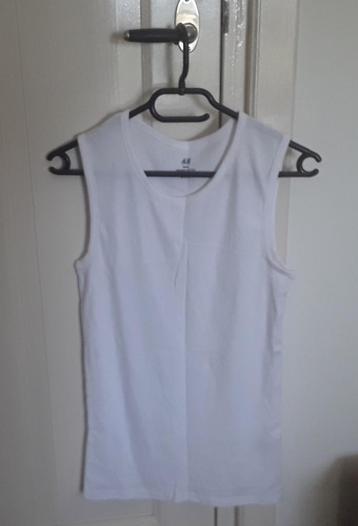 Hemd - wit - basic organic cotton - h&m (nieuw)  beschikbaar voor biedingen