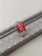 Trollbeads rood met witte balletjes, Glas of Kristal, Ophalen of Verzenden, Zo goed als nieuw, Trollbeads