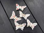 Leuke vlinders met roosjes knijpertjes, Nieuw, Ophalen of Verzenden, Materiaal
