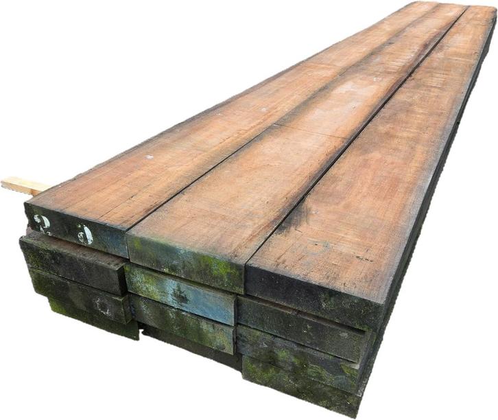 Hardhouten Balken 8.0 x 30.0 cm – 5.50 meter, Tuin en Terras, Palen, Balken en Planken, Nieuw, Balken, 250 cm of meer, Hardhout