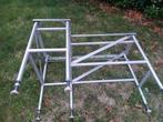 RVS Werktafel - Verstelbare Poten - 123cm Breed, Doe-het-zelf en Verbouw, Steigers, Ophalen, Gebruikt, Overige typen, Minder dan 2 meter